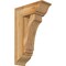 Ekena Millwork Imperial Traditional Rough Sawn Bracket w/ Offset Brace, Western Red Cedar, 8"W x 20"D x 32"H BKT0806X20X32IMP01RWR - alternate 1